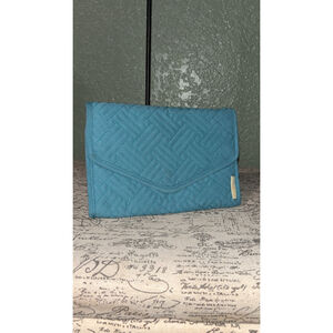Bagsmart Teal Quilted jewelry organizer Bag One Size